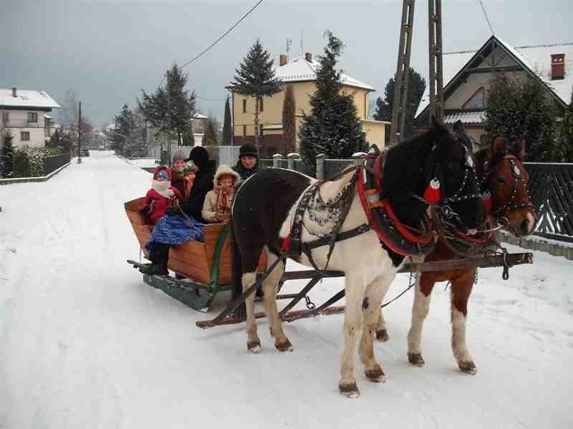 Jeśli nie będzie śniegu, Józef Kupczak zamieni sanie i na wóz z kołami i też zrobi turystom kulig