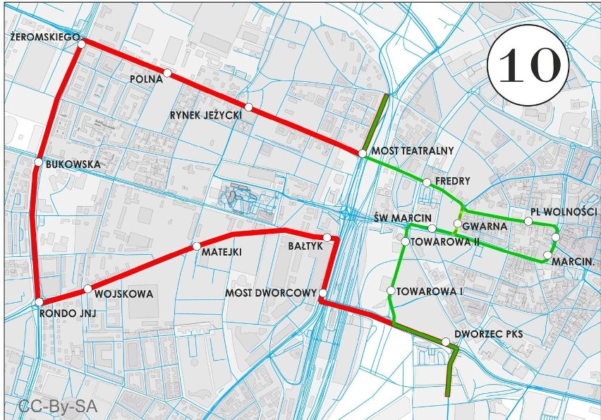 Skręt w prawo z Towarowej ułatwiłby przejazd wielu tramwajom