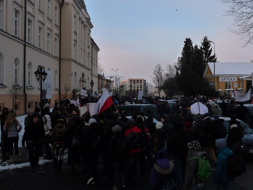 Protest przeciwko ACTA w Lublinie (ZDJĘCIA, WIDEO)