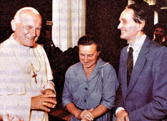 Wanda i Andrzej Półtawscy z wakacyjną wizytą u Jana Pawła II w Castel Gandolfo