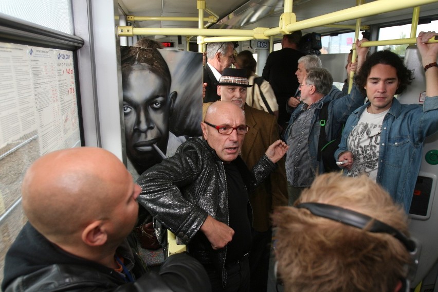 Irek Dudek w tramwaju opowiadał o Rawie Blues [ZDJĘCIA i WIDEO]