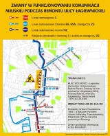 Zmiana tras autobusów linii 65, 65A, Z2 i N2 [MAPA]