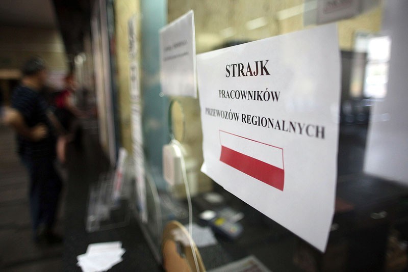 Dworzec Łódź Fabryczna: strajk Przewozów Regionalnych.