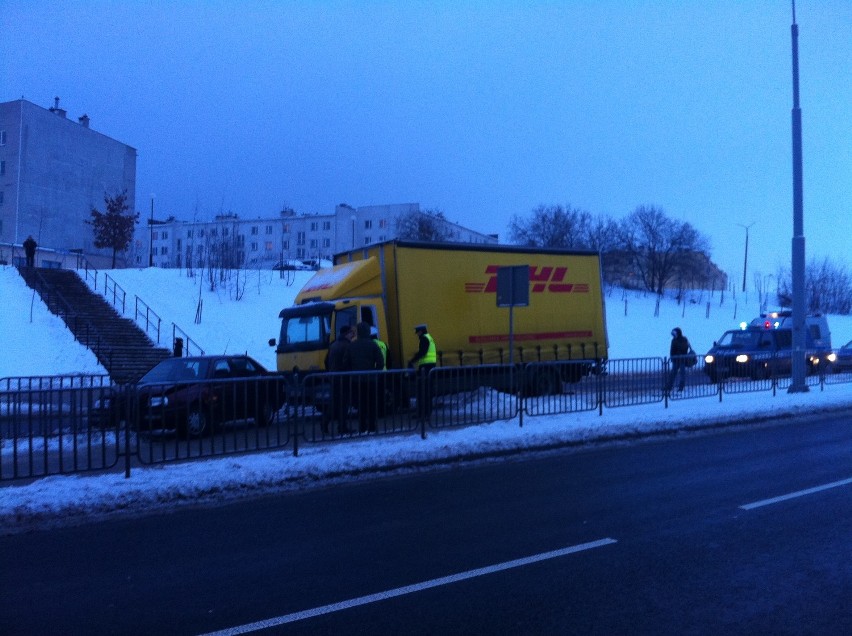 Wypadek na ul. Jana Pawła II w Lublinie