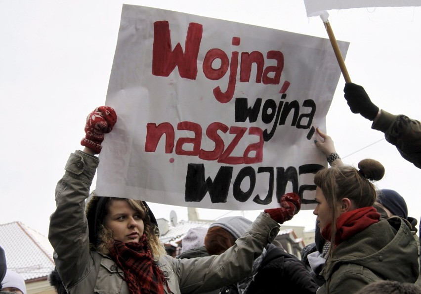 Protest przeciwko ACTA w Lublinie (ZDJĘCIA, WIDEO)