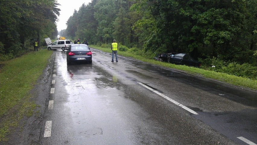 Tragiczny wypadek na drodze Olkusz - Wolbrom [ZDJĘCIA]