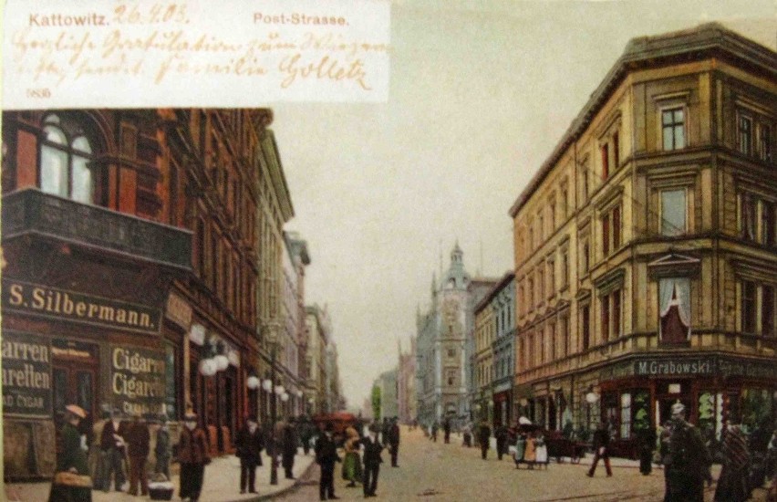 Katowice 1903 -w miejscu, gdzie w przyszłości stanie Dom...