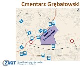 Kraków Wszystkich Świętych: Dojazd do cmentarzy i parkingi [mapa]