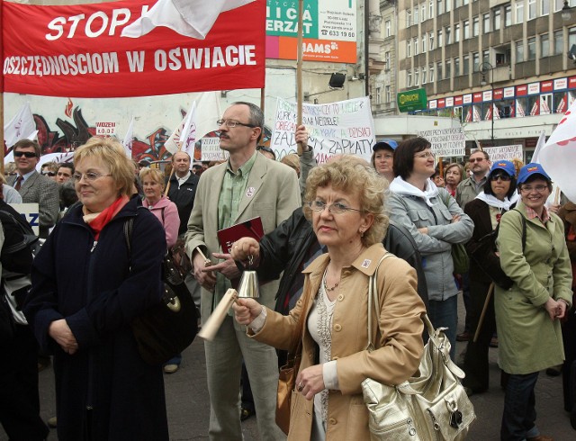 nauczyciele strajkowali m.in. w 2008 roku