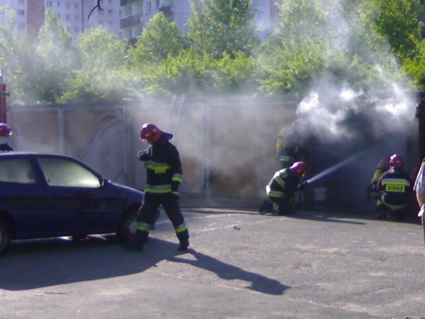 Sosnowiec: strażacy ugasili pożar garażu