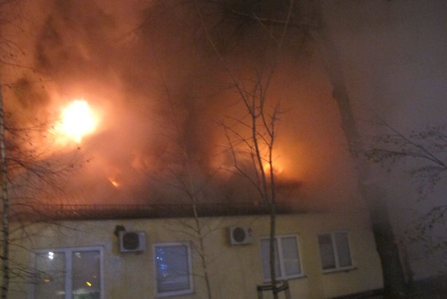 Pożar laboratorium Szpitala Uniwersyteckiego w Krakowie.