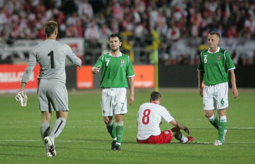 Fotoreportaż z meczu Polska - Irlandia Płn. 5 września 2009 r. w Chorzowie