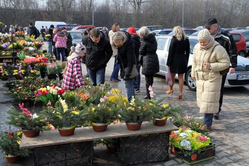 Wrocławianie tłumnie odwiedzają cmentarze, policja kieruje ruchem (ZDJĘCIA)