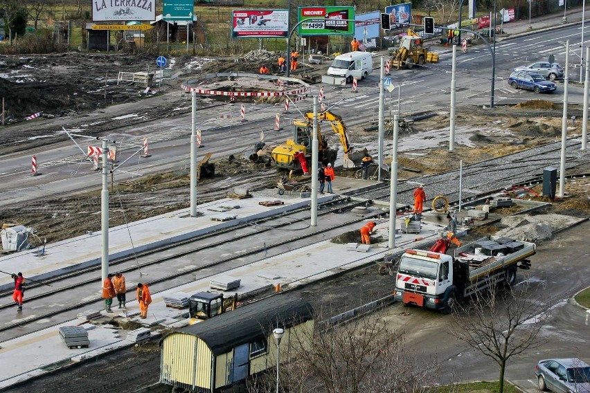 Pierwszy tramwaj na  Kozanów już w lutym (ZDJĘCIA, MAPA)