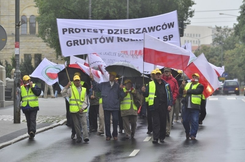 Protest rolników w Poznaniu.