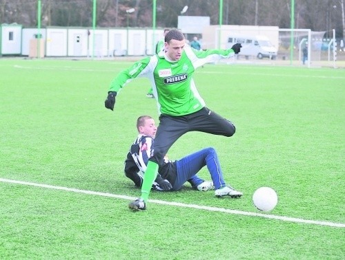 Przemysław Otuszewski w meczu z Czarnymi