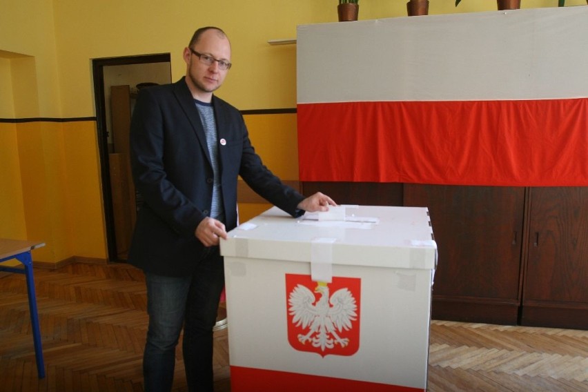 Piotr Masłowski - kandydat niezależny - głosował w Rybniku