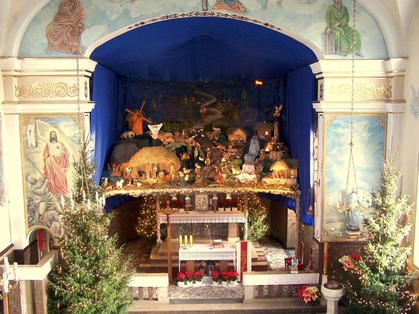 Szopka w kościele św. Jadwigi w Jeżowej
