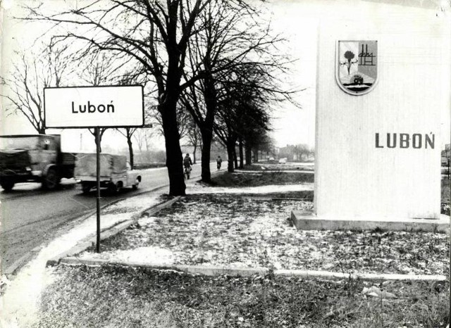 Wjazd do Lubonia od strony Poznania, ulicą Dzierżyńskiego (28 Czerwca).