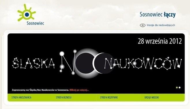 ...oficjalnej strony internetowej Urzędu Miasta Sosnowiec