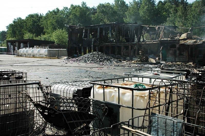 Chrzanów: 10 mln. strat po pożarze w fabryce aerozoli