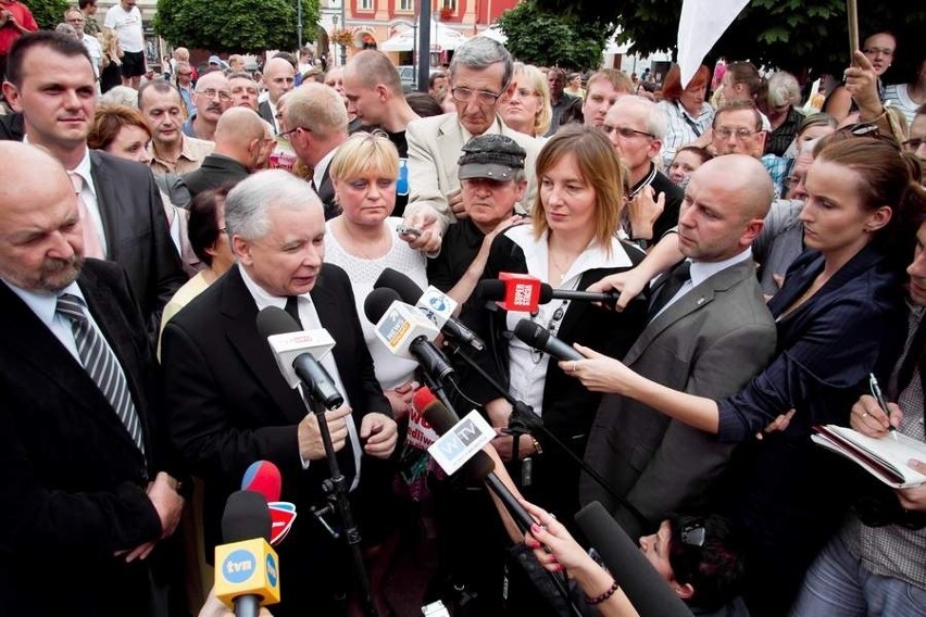 Jarosław Kaczyński odwiedził Wałbrzych