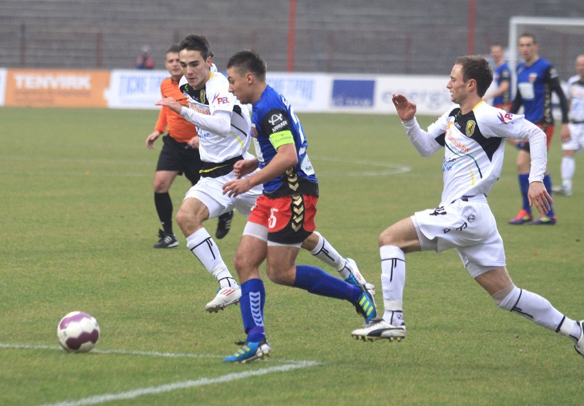 1. liga piłkarska: Polonia Bytom - Ruch Radzionków 1:2 [ZDJĘCIA]