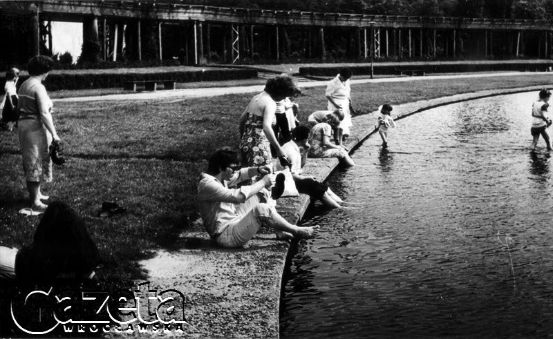 WROCŁAW LATA 80.  PARK SZCZYTNICKI PERGOLA FONTANNA.