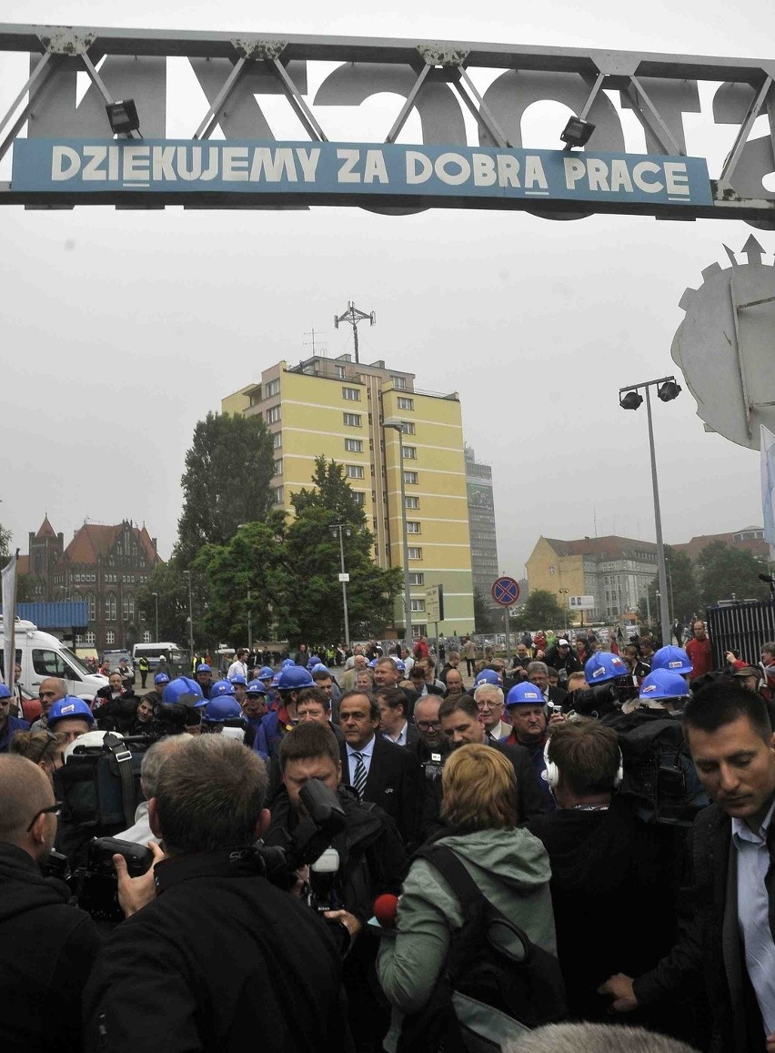 Platini w Solidarności i Alei Gwiazd [ZDJĘCIA]