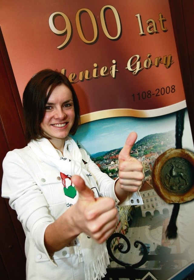 Srebrna medalistka z olimpiady w Pekinie Maja Włoszczowska została twarzą Jeleniej Góry