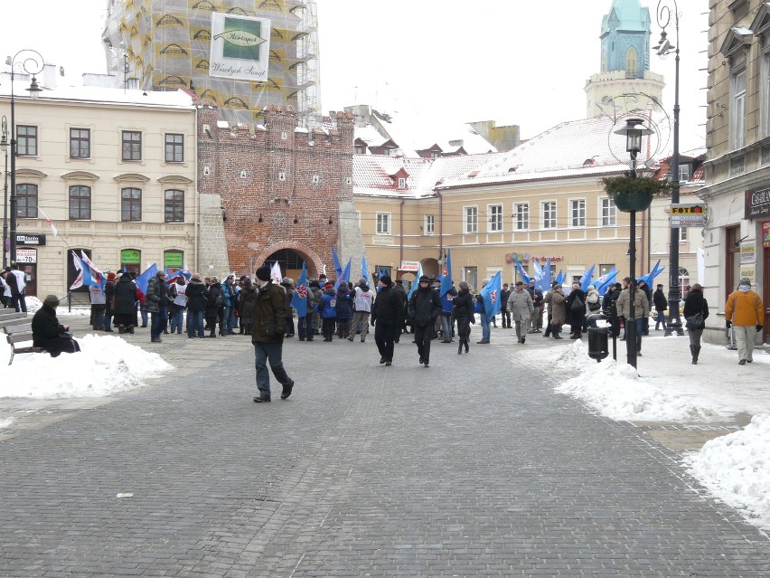 Protest w LZPS Protektor: Demonstracja w centrum Lublina