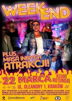 22.03, 20:00
WEEKEND koncert
Klub Rotunda