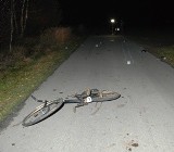 Gm. Kiełczygłów: Śmiertelne potrącenie rowerzysty. Kierowca był pijany