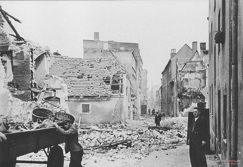 Tak wyglądały Żary po bombardowaniu w kwietniu 1944 roku