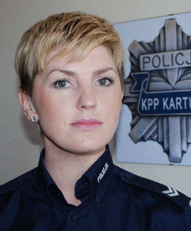 Jarosława Krefta, rzecznik komendanta powiatowego policji w Kartuzach