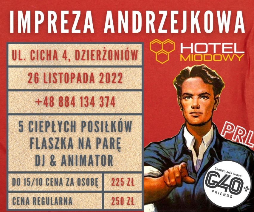 Impreza Andrzejkowa w Hotelu Miodowym w stylu PRL!...