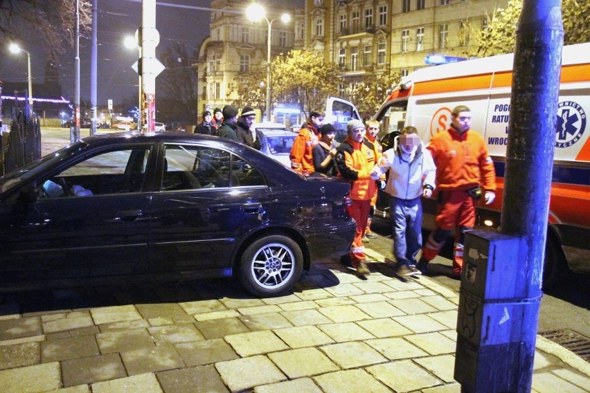 Wrocław: Wypadek na Drobnera - sprawca uciekł (ZDJĘCIA)