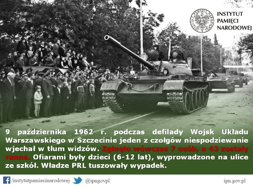 Zdjęcie archiwalne z defilady w 1962 r.