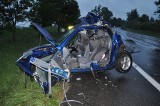 Wypadek w Załuskach koło Nidzicy. Dwóch kierowców w szpitalu [ZDJĘCIA]