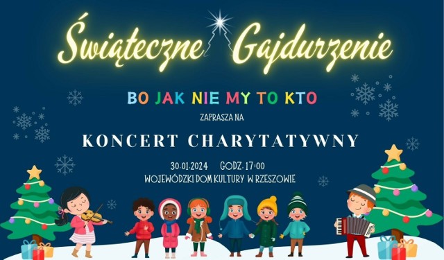 W trakcie koncertu będzie można usłyszeć najpiękniejsze polskie kolędy i pastorałki, w skrzypcowo akordeonowym akompaniamencie, zaśpiewane przez aniołów dzieci, wychowawców oraz rodzeństwo Gajda