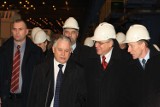 Prezydent Lech Kaczyński z wizytą w Bełchatowie, 17 marca 2009 rok. ARCHIWALNE ZDJĘCIA