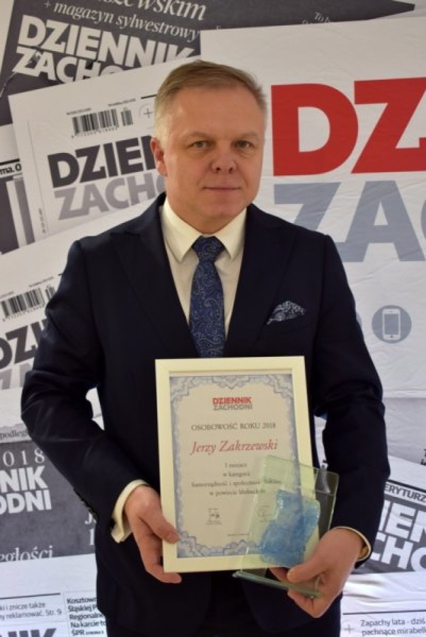 Burmistrz Zakrzewski odebrał nagrodę czytelników "Dziennika Zachodniego"