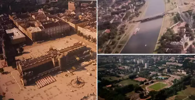 Kraków sprzed 30 lat. Zdjęcia wykonane z samolotu w sierpniu 1993 roku.