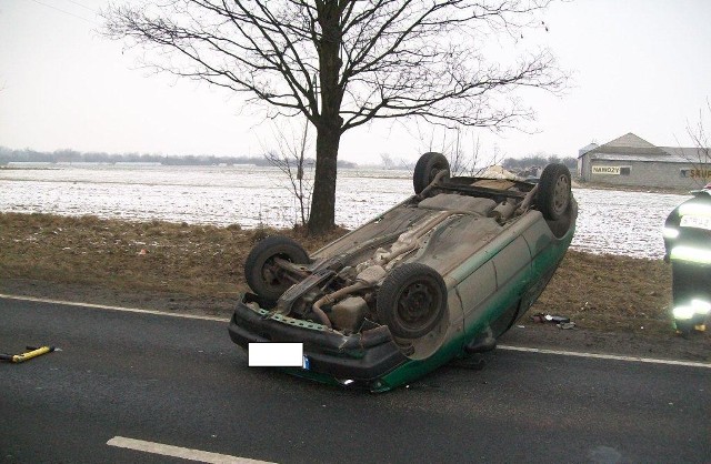 Kierowca forda trafił do szpitala