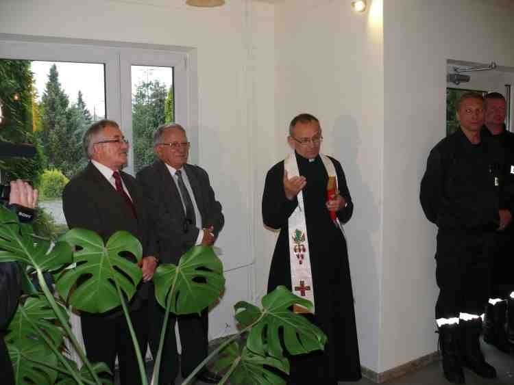 Strażacy w Żorach: poświęcenie figury św. Floriana