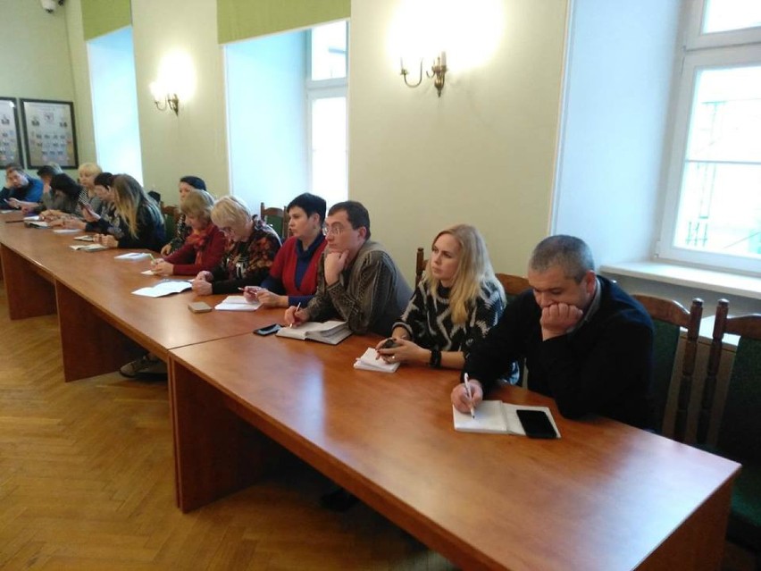 Ukraińscy samorządowcy spotkali się ze starostą Krzysztofem...