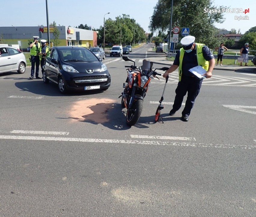 Wypadek 16-letniego motorowerzysty w Boguszowicach
