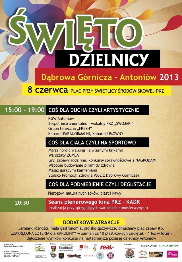 Program Święta dzielnicy Antoniów