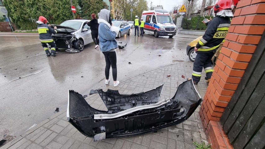 Na skrzyżowaniu ulic Kujawskiej i Mazurskiej w kieleckim...