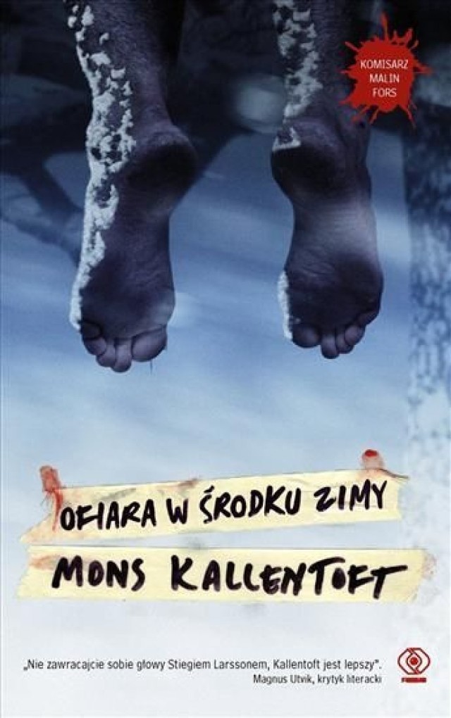 Okładka książki Monsa Kallentofta &quot;Ofiara w środku zimy&quot;.